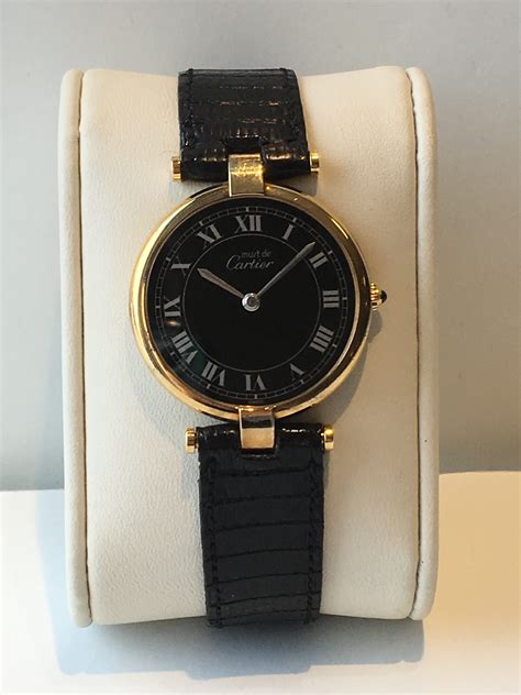 rare vintage cartier watch|pre owned ladies cartier watches.